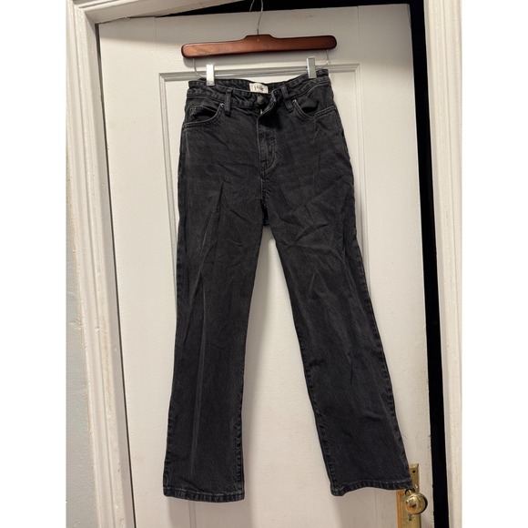 Joie Denim - Joie Womens High Rise Straight Leg Jeans Faded Black Denim Size 26